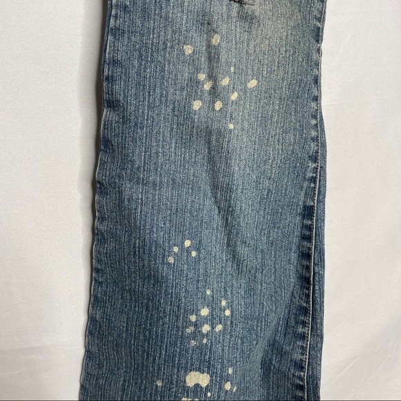 Smiths dungarees bootcut flare light blue jeans - Picture 4 of 8